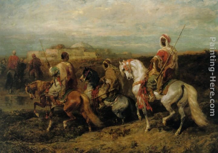 Adolf Schreyer Approaching the City